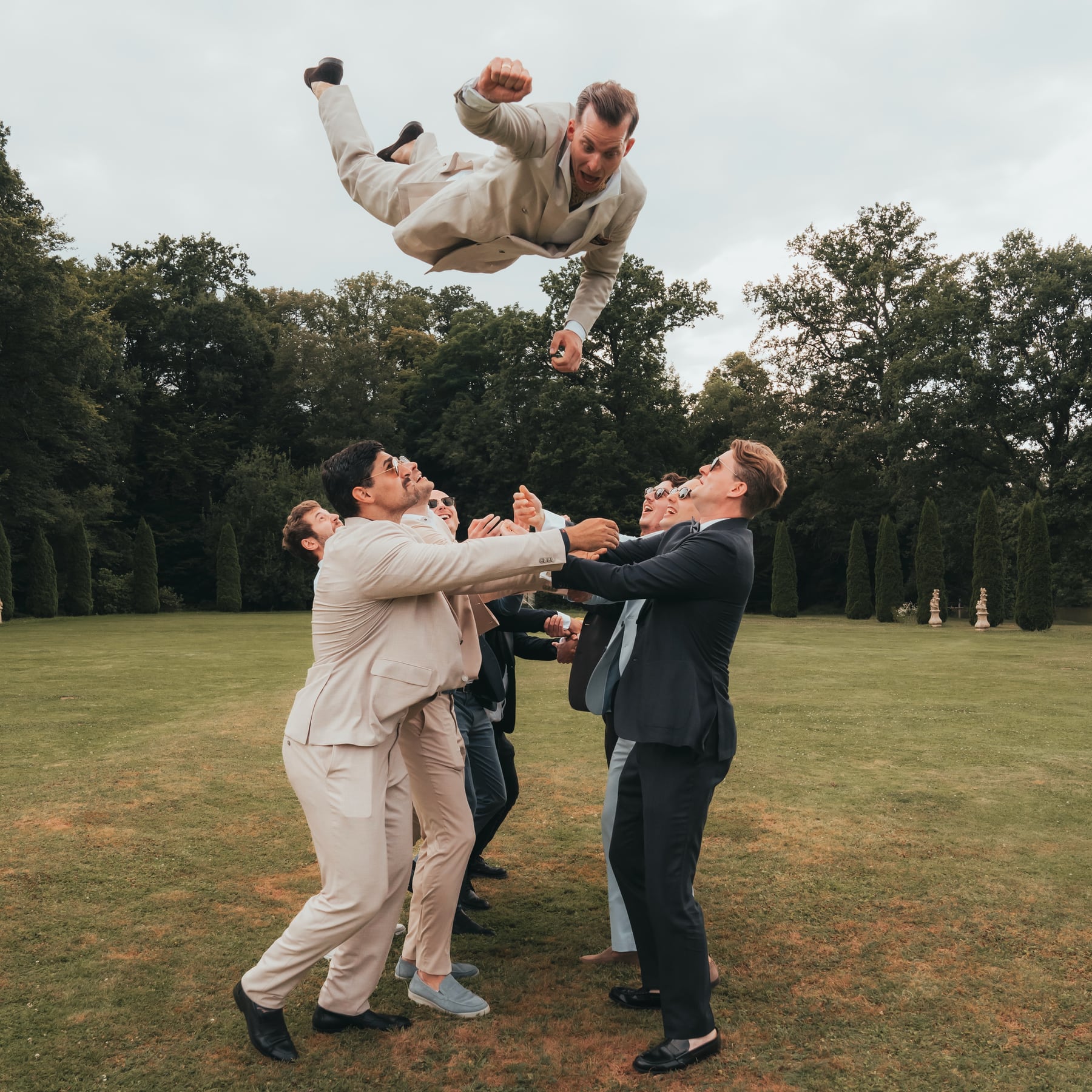 Ungestellter Moment bei einer Hochzeit